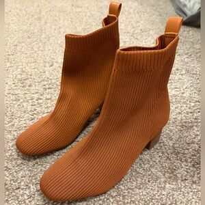 Joie Rust Ankle Booties